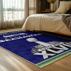 nfl seattle seahawks area rug non slip football carpet home decor gift idea for fans bedroom ss211