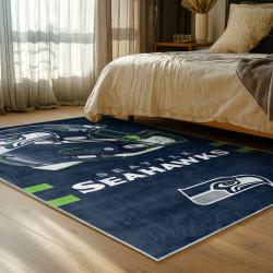nfl seattle seahawks area rug non slip football carpet home decor gift idea for fans bedroom ss87