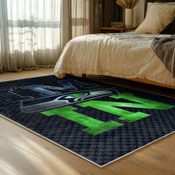 nfl seattle seahawks area rug non slip football carpet home decor gift idea for fans bedroom ss96