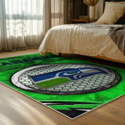 nfl seattle seahawks area rug non slip football carpet home decor gift idea for fans bedroom ss97