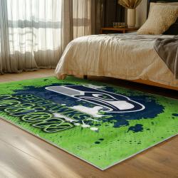 nfl seattle seahawks area rug non slip football carpet home decor gift idea for fans bedroom ss99