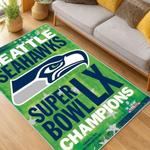 nfl seattle seahawks area rug non slip football carpet home decor gift idea for fans living room ss100