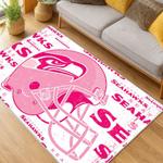 nfl seattle seahawks area rug non slip football carpet home decor gift idea for fans living room ss101