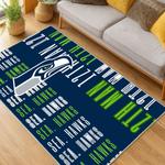 nfl seattle seahawks area rug non slip football carpet home decor gift idea for fans living room ss104