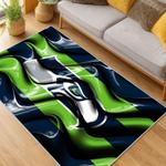nfl seattle seahawks area rug non slip football carpet home decor gift idea for fans living room ss106