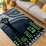 nfl seattle seahawks area rug non slip football carpet home decor gift idea for fans living room ss119