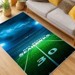 nfl seattle seahawks area rug non slip football carpet home decor gift idea for fans living room ss163