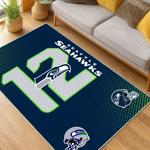 nfl seattle seahawks area rug non slip football carpet home decor gift idea for fans living room ss170