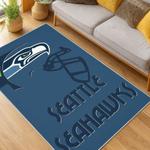 nfl seattle seahawks area rug non slip football carpet home decor gift idea for fans living room ss204