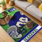 nfl seattle seahawks area rug non slip football carpet home decor gift idea for fans living room ss89