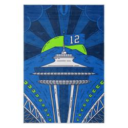 nfl seattle seahawks area rug non slip football carpet home decor gift idea for fans ss123