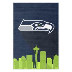 nfl seattle seahawks area rug non slip football carpet home decor gift idea for fans ss214