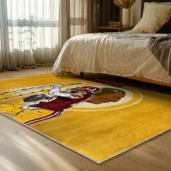 nfl washington commanders area rug non slip football carpet home decor gift idea for fans bedroom wscd100