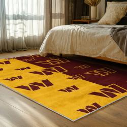 nfl washington commanders area rug non slip football carpet home decor gift idea for fans bedroom wscd103
