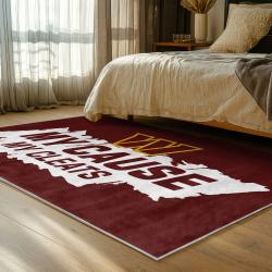nfl washington commanders area rug non slip football carpet home decor gift idea for fans bedroom wscd110