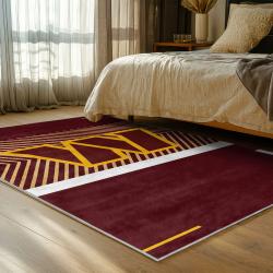 nfl washington commanders area rug non slip football carpet home decor gift idea for fans bedroom wscd111