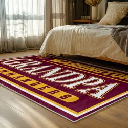 nfl washington commanders area rug non slip football carpet home decor gift idea for fans bedroom wscd114