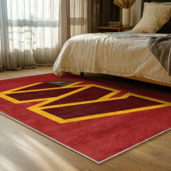 nfl washington commanders area rug non slip football carpet home decor gift idea for fans bedroom wscd116
