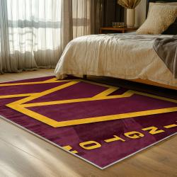 nfl washington commanders area rug non slip football carpet home decor gift idea for fans bedroom wscd118