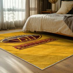 nfl washington commanders area rug non slip football carpet home decor gift idea for fans bedroom wscd119