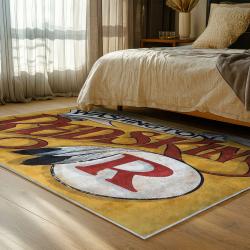 nfl washington commanders area rug non slip football carpet home decor gift idea for fans bedroom wscd121