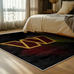 nfl washington commanders area rug non slip football carpet home decor gift idea for fans bedroom wscd128