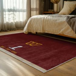 nfl washington commanders area rug non slip football carpet home decor gift idea for fans bedroom wscd131