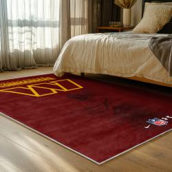 nfl washington commanders area rug non slip football carpet home decor gift idea for fans bedroom wscd135