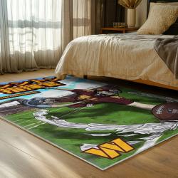 nfl washington commanders area rug non slip football carpet home decor gift idea for fans bedroom wscd137