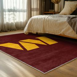 nfl washington commanders area rug non slip football carpet home decor gift idea for fans bedroom wscd140