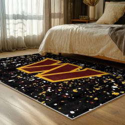 nfl washington commanders area rug non slip football carpet home decor gift idea for fans bedroom wscd142