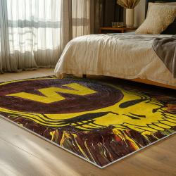 nfl washington commanders area rug non slip football carpet home decor gift idea for fans bedroom wscd143