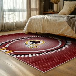 nfl washington commanders area rug non slip football carpet home decor gift idea for fans bedroom wscd149