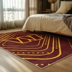 nfl washington commanders area rug non slip football carpet home decor gift idea for fans bedroom wscd157