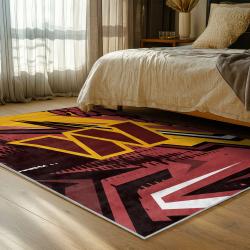 nfl washington commanders area rug non slip football carpet home decor gift idea for fans bedroom wscd161