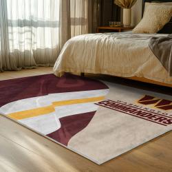 nfl washington commanders area rug non slip football carpet home decor gift idea for fans bedroom wscd172