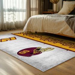 nfl washington commanders area rug non slip football carpet home decor gift idea for fans bedroom wscd175