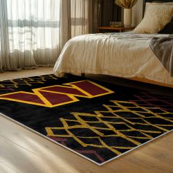 nfl washington commanders area rug non slip football carpet home decor gift idea for fans bedroom wscd179