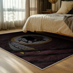 nfl washington commanders area rug non slip football carpet home decor gift idea for fans bedroom wscd180