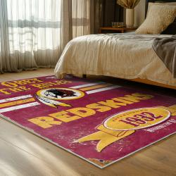 nfl washington commanders area rug non slip football carpet home decor gift idea for fans bedroom wscd181