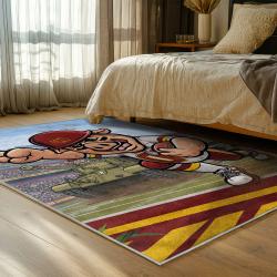 nfl washington commanders area rug non slip football carpet home decor gift idea for fans bedroom wscd182