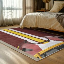 nfl washington commanders area rug non slip football carpet home decor gift idea for fans bedroom wscd186