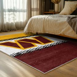 nfl washington commanders area rug non slip football carpet home decor gift idea for fans bedroom wscd188
