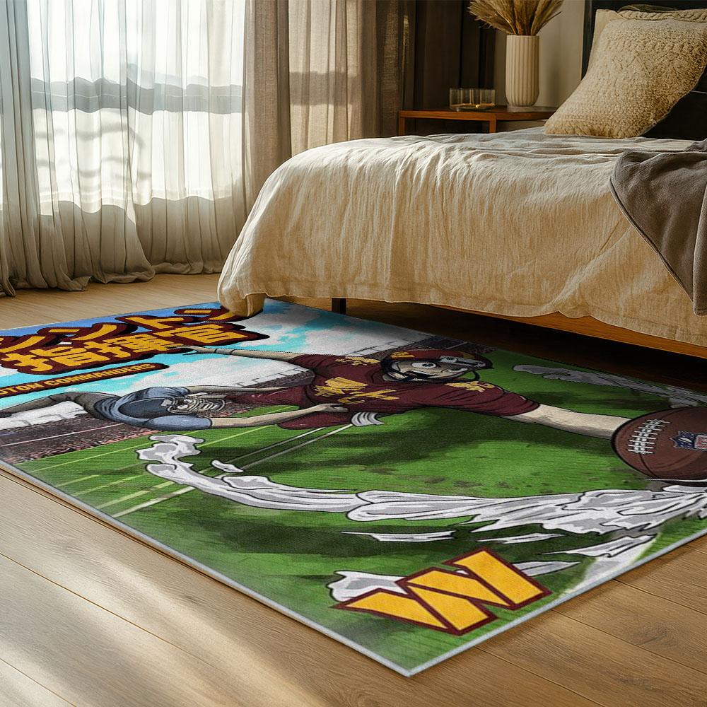 NFL Washington Commanders Area Rug Non-slip Football Carpet Home Decor Gift Idea For Fans WSCD192 1 nfl washington commanders area rug non slip football carpet home decor gift idea for fans bedroom wscd192