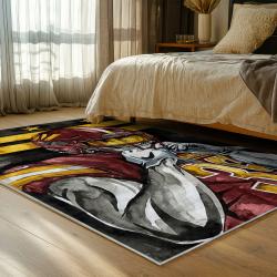 nfl washington commanders area rug non slip football carpet home decor gift idea for fans bedroom wscd197