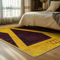 nfl washington commanders area rug non slip football carpet home decor gift idea for fans bedroom wscd203