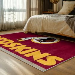nfl washington commanders area rug non slip football carpet home decor gift idea for fans bedroom wscd204