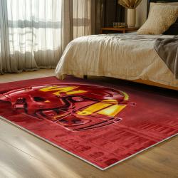 nfl washington commanders area rug non slip football carpet home decor gift idea for fans bedroom wscd213