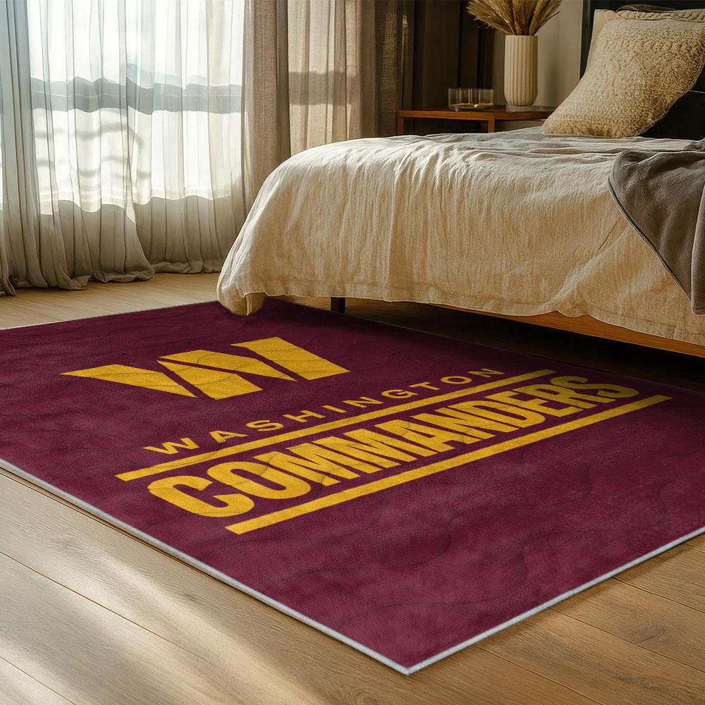 NFL Washington Commanders Area Rug Non-slip Football Carpet Home Decor Gift Idea For Fans WSCD219 1 nfl washington commanders area rug non slip football carpet home decor gift idea for fans bedroom wscd219