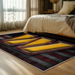 nfl washington commanders area rug non slip football carpet home decor gift idea for fans bedroom wscd221
